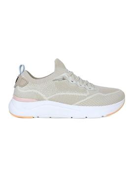 Scarpe da ginnastica Walkin Pitas Cue Beige per donna