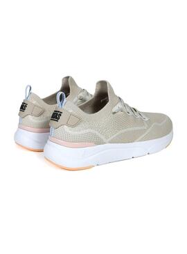 Scarpe da ginnastica Walkin Pitas Cue Beige per donna