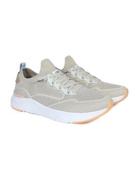 Scarpe da ginnastica Walkin Pitas Cue Beige per donna