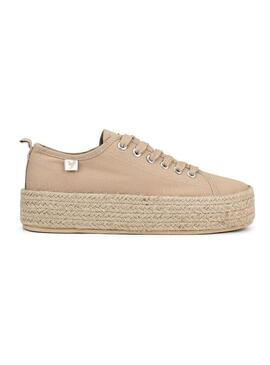 Scarpe da ginnastica Walkin Pitas tina Beige per donna