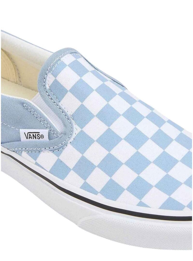 Scarpe Vans Slip On Checkerboard Blu e Bianche