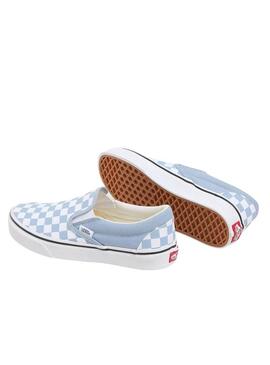 Scarpe Vans Slip On Checkerboard Blu e Bianche