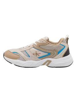 Sneakers Calvin Klein Retro Beige per Uomo