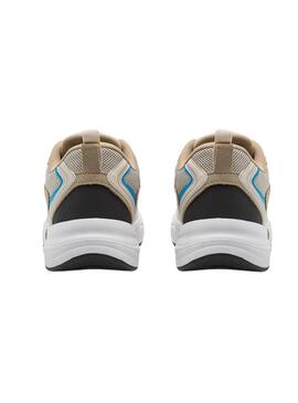 Sneakers Calvin Klein Retro Beige per Uomo