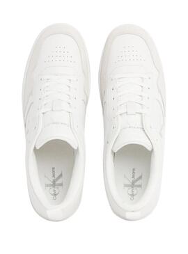 Scarpe da ginnastica bianche Calvin Klein Basket uomo