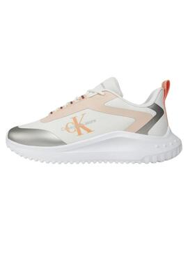 Sneakers Calvin Klein Low Lace Bianche da Donna