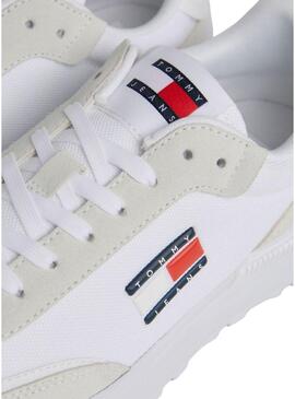 Scarpe da ginnastica Tommy Jeans Tech Runner Bianche Donna