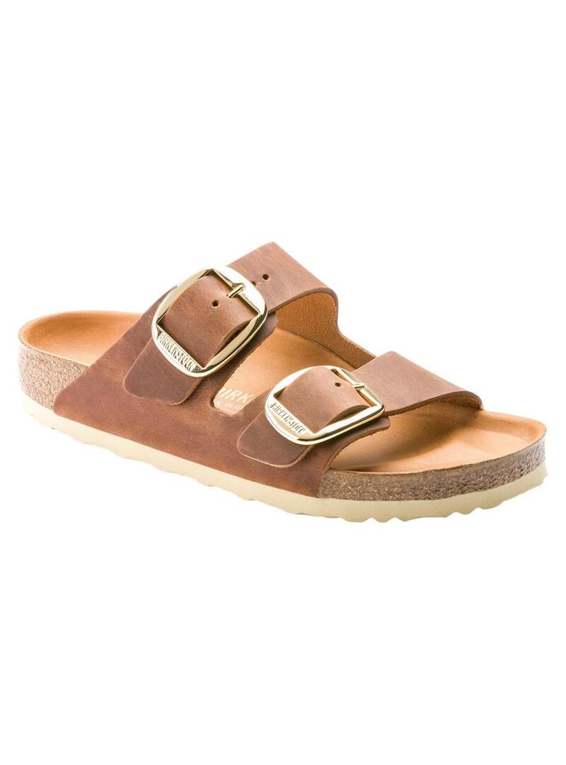 Sandali Birkenstock Big Buckle Marrone per Donna