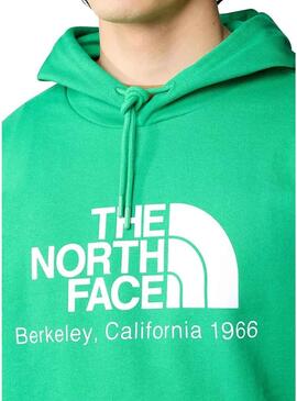 Felpa The North Face Berkeley California Verde Uomo