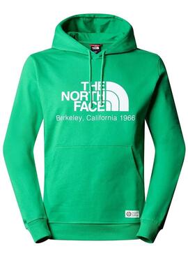 Felpa The North Face Berkeley California Verde Uomo