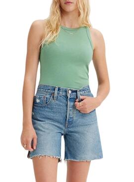 Top Levis Dreamy Tank Verde Per Donne