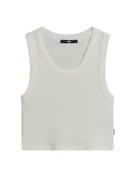 Top Vans Rib Bianco per Donna