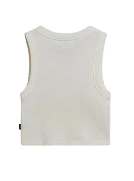 Top Vans Rib Bianco per Donna