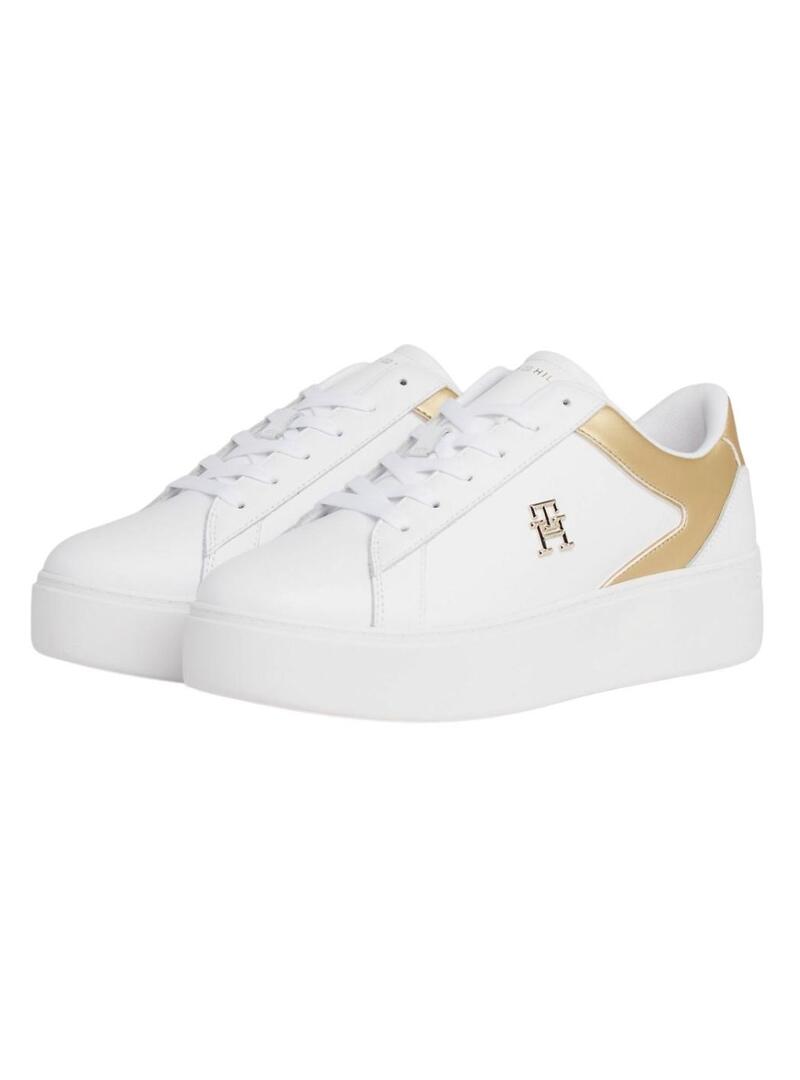 Sandali Tommy Hilfiger Platform Bianchi per Donna