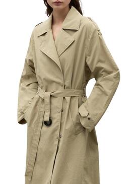 Trenchcoat Ecoalf Errigal marrone per donna