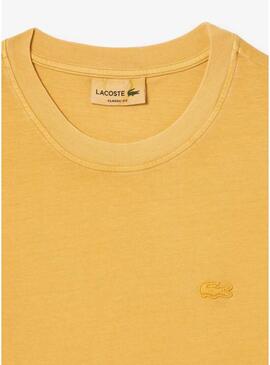 Maglietta Lacoste naturale gialla unisex