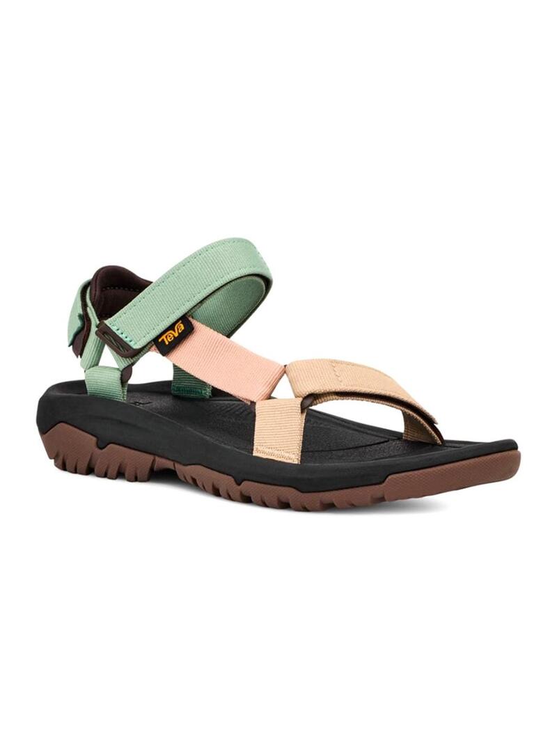 Sandali Teva Huracán XLT2 Verde E Beige Per Donna