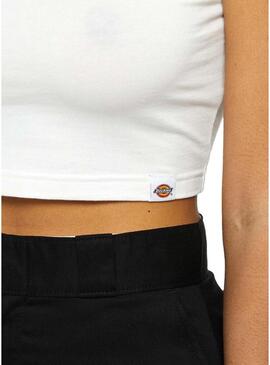 Top Dickies Powers Bianco per Donna