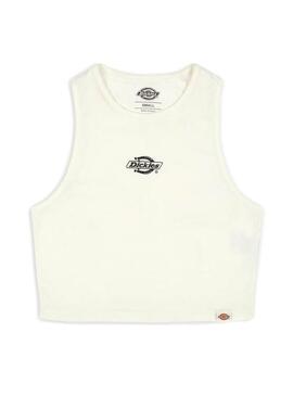 Top Dickies Powers Bianco per Donna