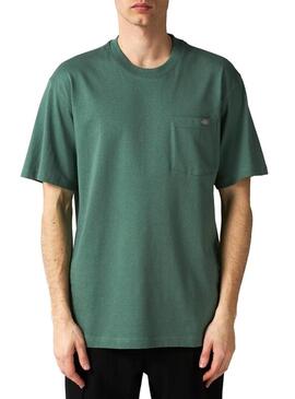 Maglietta Dickies Luray Pocket Verde per Uomo