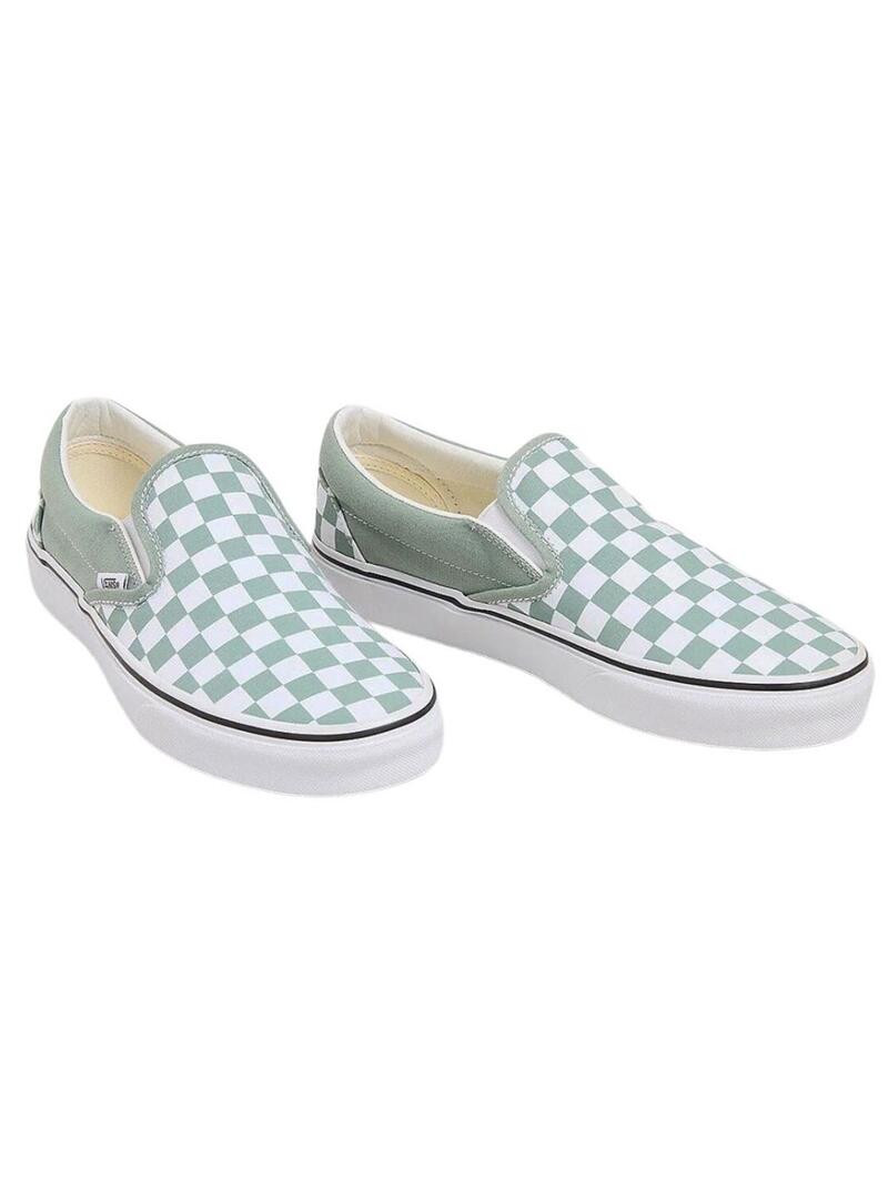 Scarpe Vans Slip-On Checkerboard blu per donna