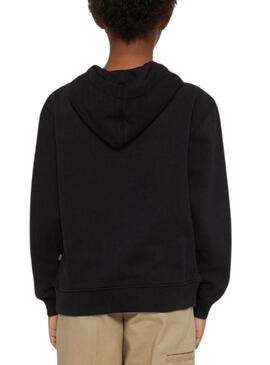 Felpa Dickies Youth Oakport Hoodie Nero per Ragazzo e Ragazza