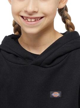 Felpa Dickies Youth Oakport Hoodie Nero per Ragazzo e Ragazza