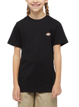 Maglietta Dickies Mapleton Tee Nero per Ragazza