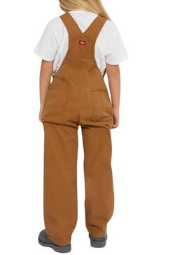 Gilet Dickies Duck Rib Rinsed Marrone Per Ragazza