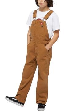 Gilet Dickies Duck Rib Rinsed Marrone Per Ragazza