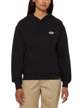 Felpa Dickies Millersburg Hoodie Nero per Donna