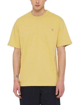 Maglietta Dickies Luray Pocket Giallo per Uomo