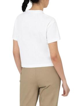 Maglietta Dickies Oakport Boxy Bianca per Donna