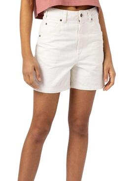 Pantaloni Corti Dickies Duck Canvas Bianchi Per Donna