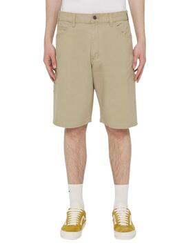 Short Dickies Duck Canvas Bermuda Beige per Uomo