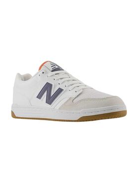 Scarpe da ginnastica New Balance 480 Bianche Grigie per Uomo