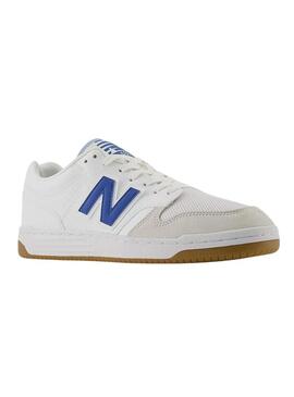 Scarpe da ginnastica New Balance 480 bianche e blu per uomo