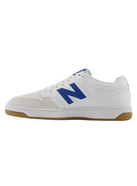 Scarpe da ginnastica New Balance 480 bianche e blu per uomo