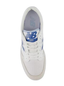 Scarpe da ginnastica New Balance 480 bianche e blu per uomo