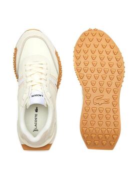 Scarpe da ginnastica Lacoste L-Spin Deluxe beige per donna