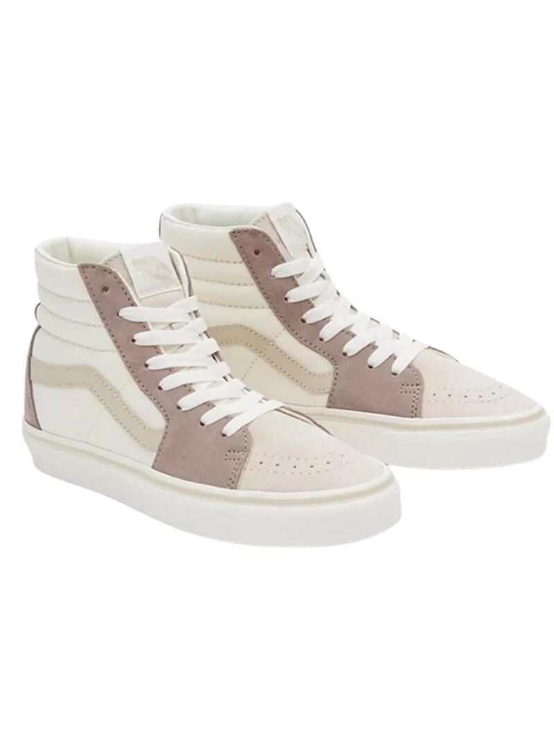 Scarpe Vans SK8 Hi Grigie per Donna