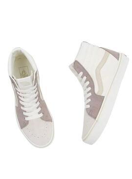 Scarpe Vans SK8 Hi Grigie per Donna