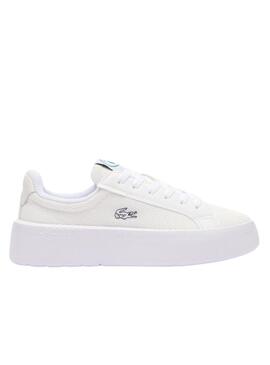 Sneakers Lacoste Carnaby Plat Bianche per Donna