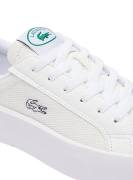 Sneakers Lacoste Carnaby Plat Bianche per Donna