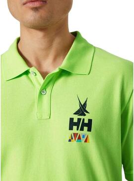 Maglietta a maniche corte verde Helly Hansen Koster per uomo