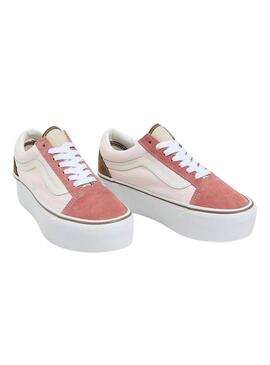 Scarpe da ginnastica Vans Old Skool Platform Rosa per Donne