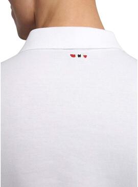 Maglietta Polo Napapijri Elbas bianca per uomo