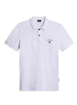 Maglietta Polo Napapijri Elbas bianca per uomo