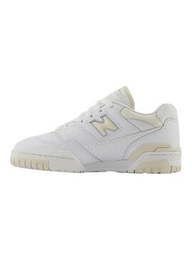 Scarpe da ginnastica New Balance 550 bianche beige per donna