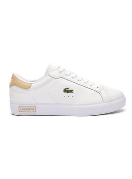 Sneakers Lacoste Powercourt Bianco Beige Donna